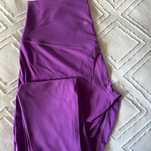 Lululemon Align High Rise pant, 25” Moonlit Magenta, size 6.